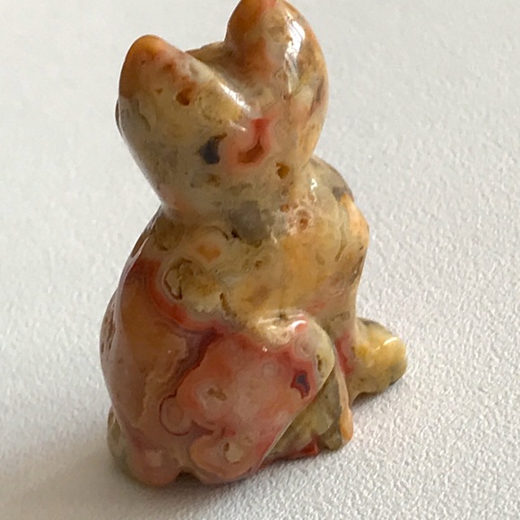 Natural Crazy Lace Agate Kitty - Picture 3 of 11